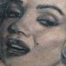 Tattoos - Black and Grey Portrait Tattoo of Marilyn Monroe - 76544